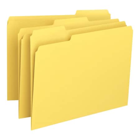 Smead Folder, File, Ltr, 1/3, Yellow Pk SMD12943